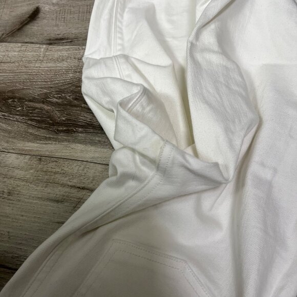 Spanx High Rise Distressed Denim Skinny Jeggings White Women’s Size S - Picture 7 of 11